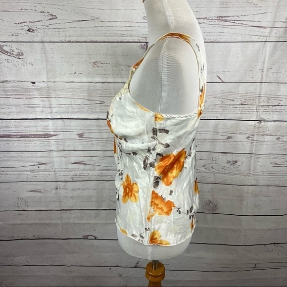 VINTAGE TG USA camisole floral print satin top Sz M - Picture 5 of 8